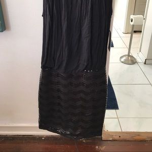 Black party sequin dress