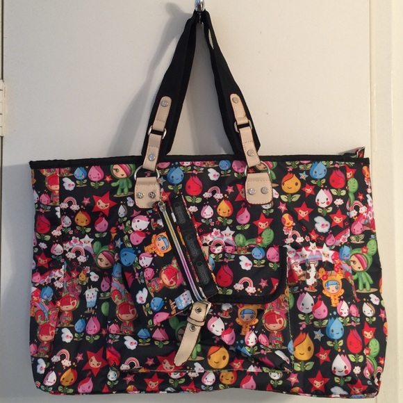 Bibenchi Travel Tote bag & cosmetic bag Japan RARE