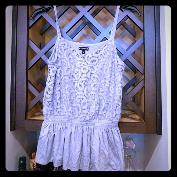 Express grey _blue tank top XS like new