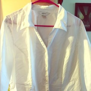White Botton Down blouse.
