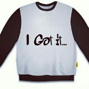 Cotton blend designer sweater