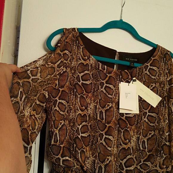 💕SALE ‼️MM COUTURE reptile print dress SZ M - Picture 3 of 4