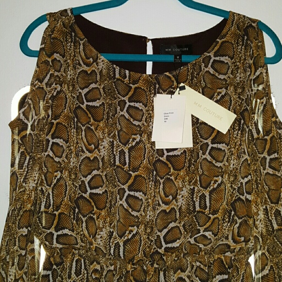💕SALE ‼️MM COUTURE reptile print dress SZ M - Picture 2 of 4