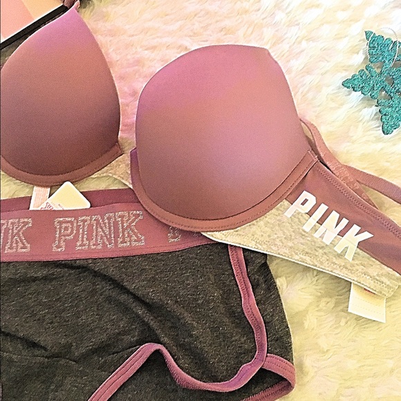 🎀Victoria's Secret pink push-up bar + pantie💋 - Picture 4 of 4