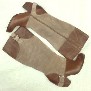 Fergie suede and leather boots.