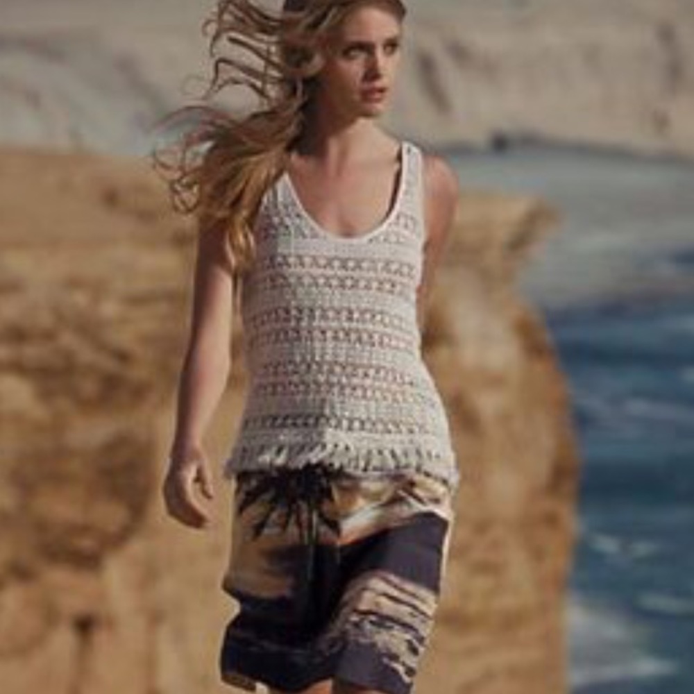 Anthropologie Sanctuary crochet top