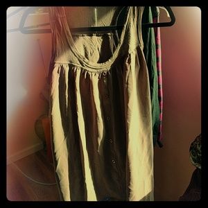 Racer back tank olive green kersh