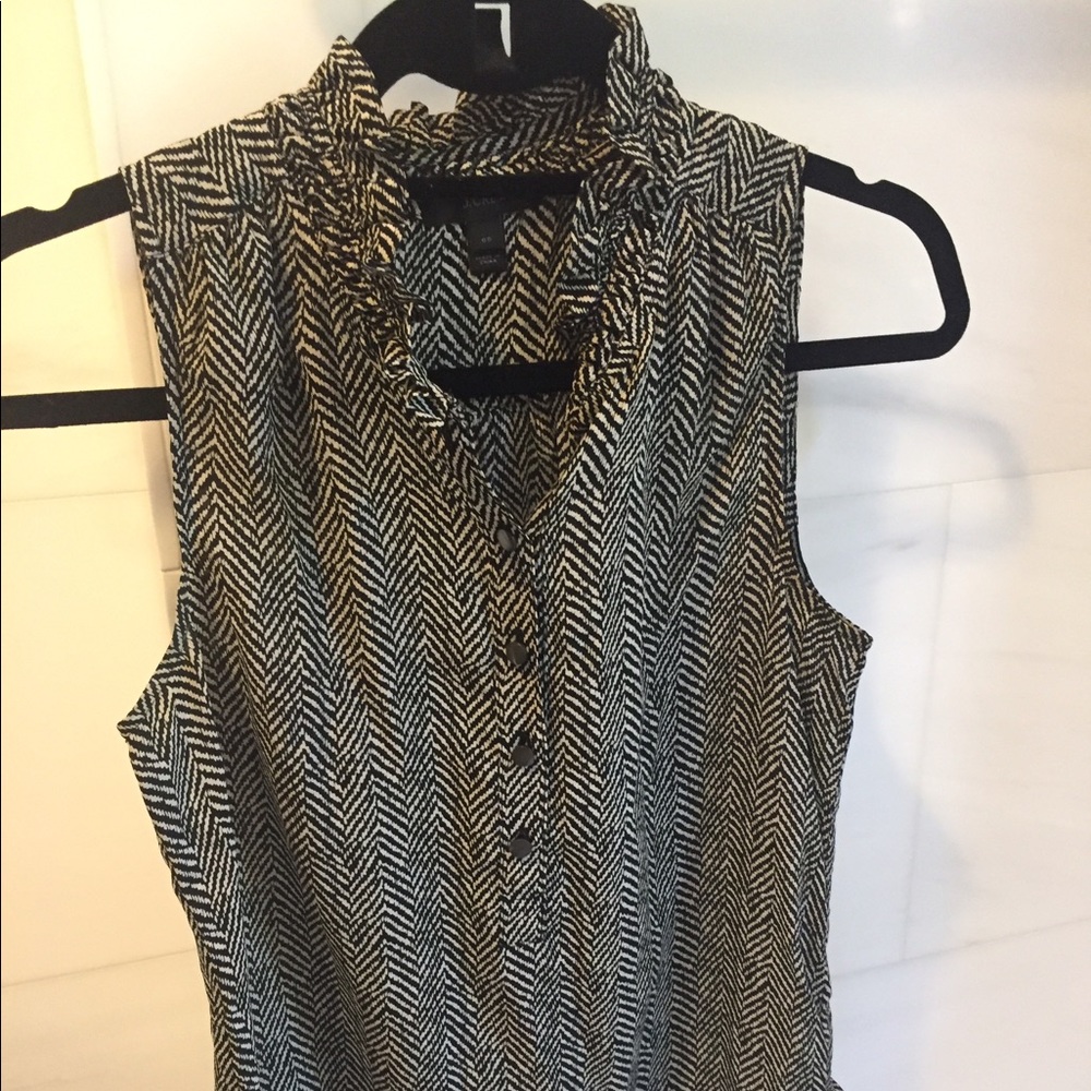 J crew silk sleeveless blouse