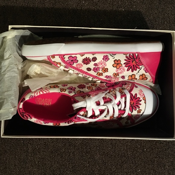 coach flower sneakers