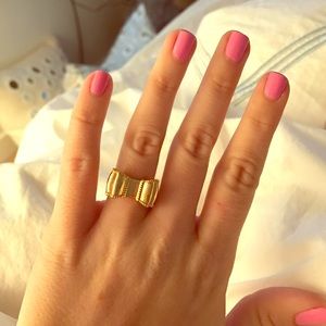Kate spade gold bow ring