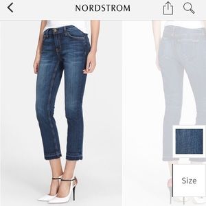 Current/Elliot jeans with 'let out hem'