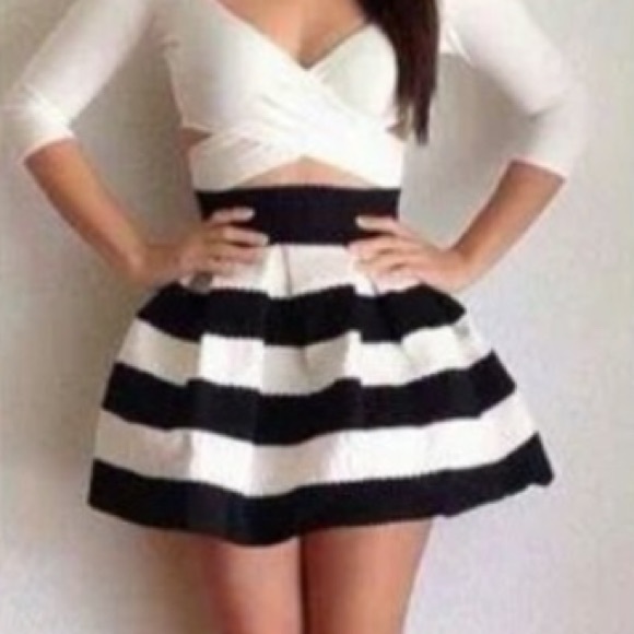 Cute Forever 21 striped skirt