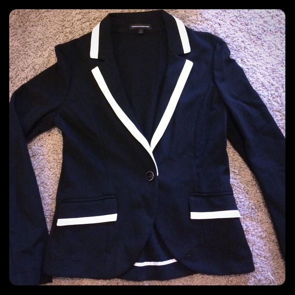 Express Black and White Blazer Jacket