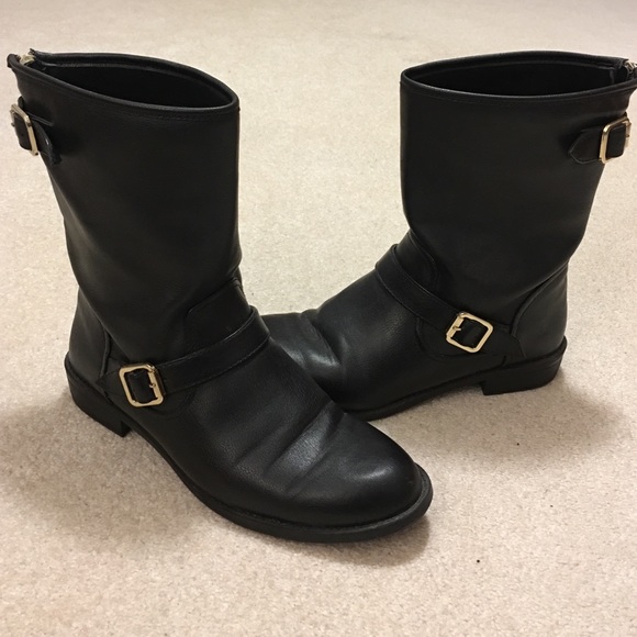dexter Shoes - Black Moto Boots