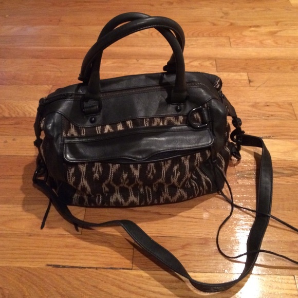 Rebecca Minkoff Jacquard + Leather Women's Satchel