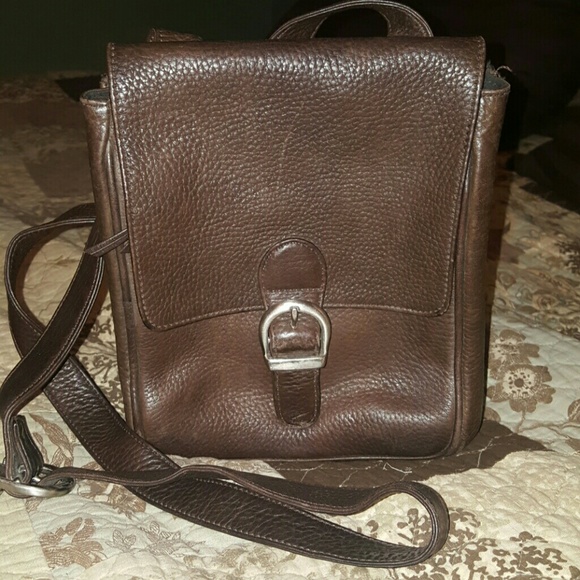 All leather cross body purse
