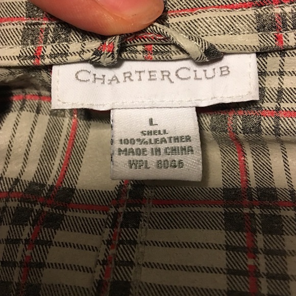 Charter club leather jacket - Picture 2 of 2