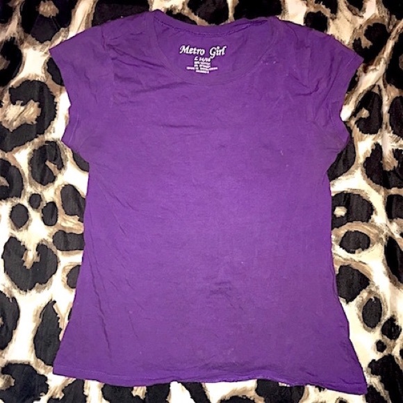 METRO GIRL PURPLE T SHIRT LARGE 14-16