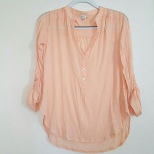 Aritzia T. Babaton Peach Colored Top
