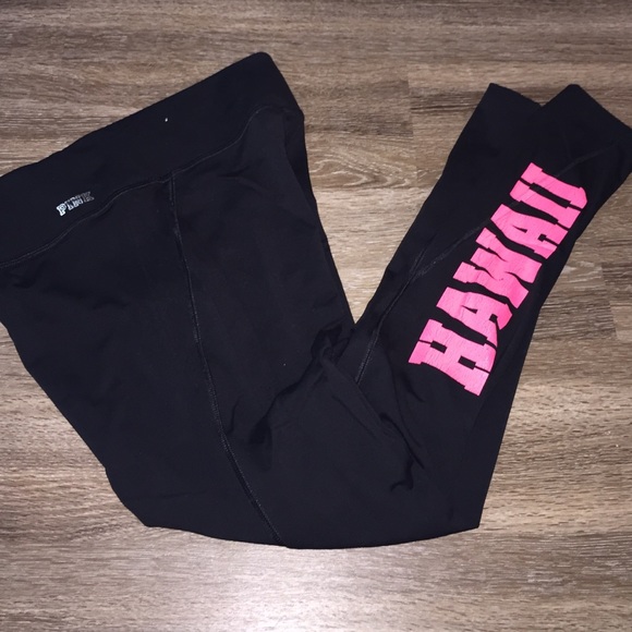 Victorias secret pink hawaii yoga pants