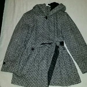 Faux wool pea coat jacket