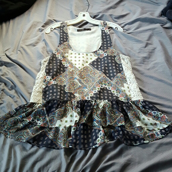 Patterned Tank Top