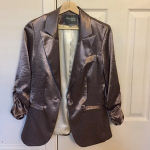Shiny beige/gold Charlotte Russe blazer