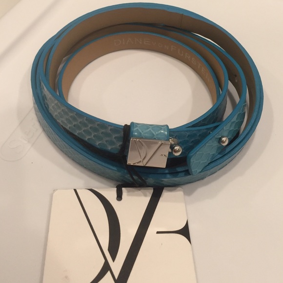 DVF Haley Double Wrap Snake Belt