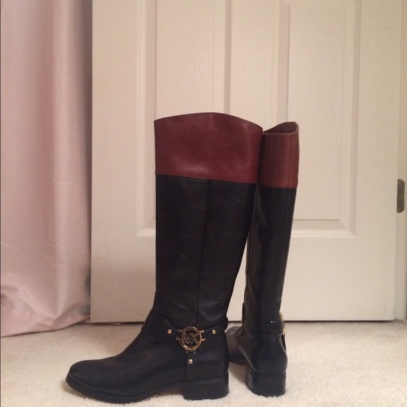 Women's Michael Kors Two-Toned Riding Boots