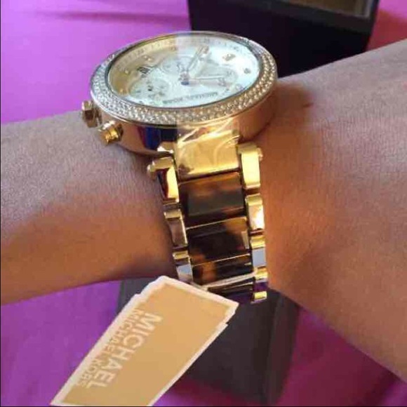 Michael Kors \'Parker\' chronograph watch NIB main image 6