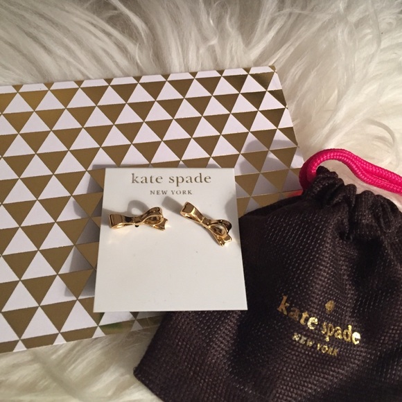 Kate Spade Gold Bow Earrings