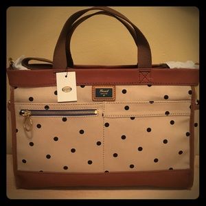 Fossil Passport EW Satchel in Khaki