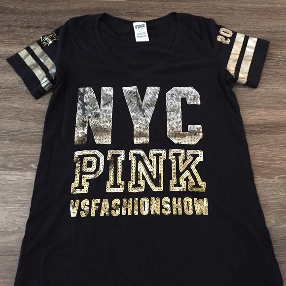 Victorias secret pink nyc fashion show t shirt