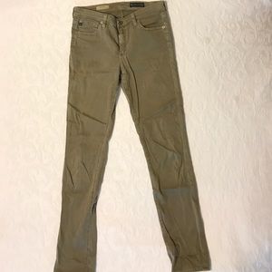 Adriana Goldschmied olive green skinny pants