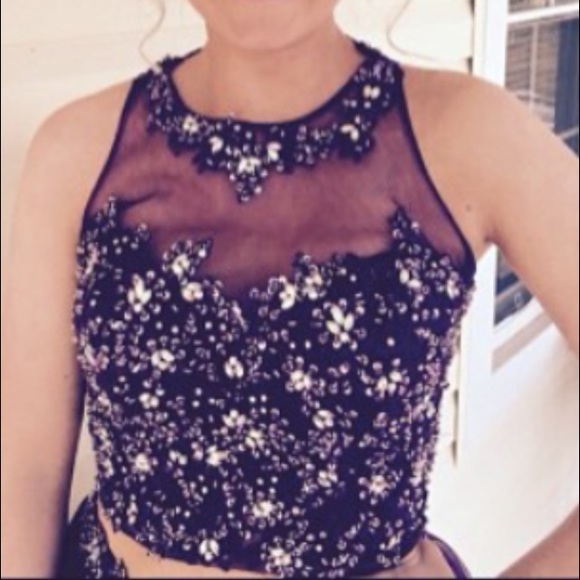 Purple Short Formal Dress