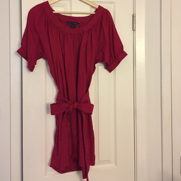 French Connection magenta tunic with belt - Picture 1 of 4