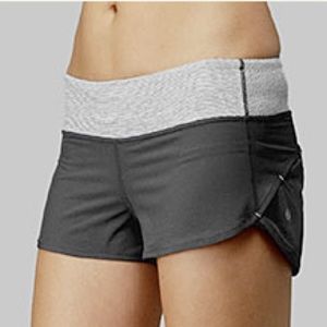 Lululemon coal wee stripe speed shorts