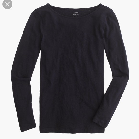 NWT J. Crew Ballet Tee Long Sleeve In Navy Sz XXSP