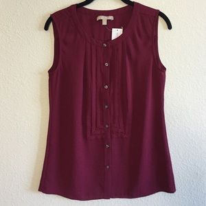 Banana Republic Sleeveless Blouse. Size 0. NWT