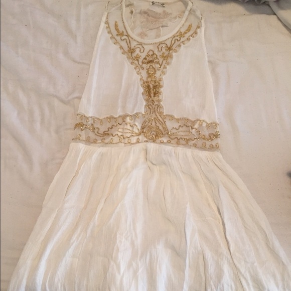 Free People Embroidered Slip Dress