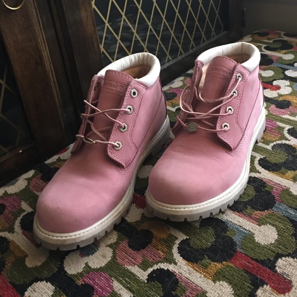 Pink Timberlands