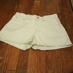 Old Navy khaki denim shorts.
