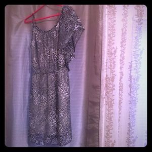 Cheetah black print dress