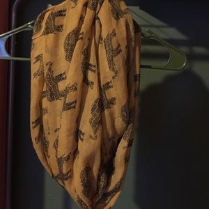 Yellow and Black Elephant Infinity Scarf 🐘