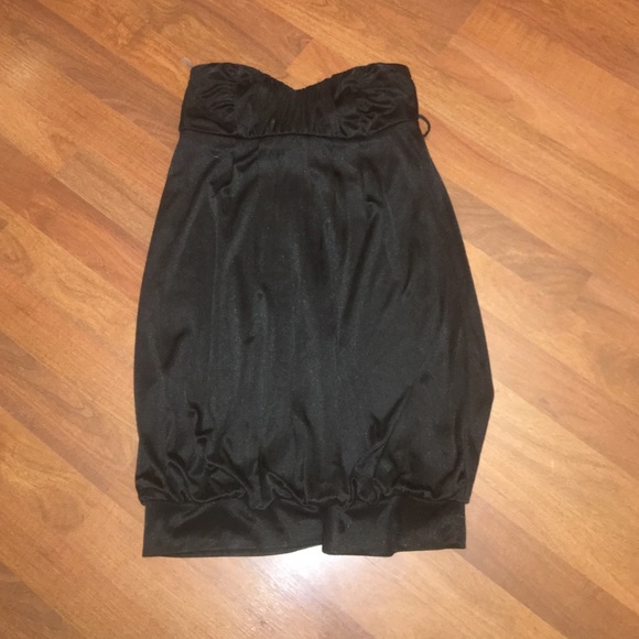 Black Strapless Dress - Size Small