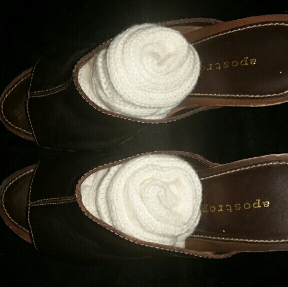 Brown Leather Muleshoe