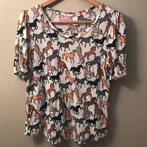 H&M Shirt. Horses : Like New!