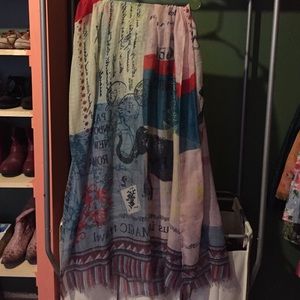 Circus themed scarf purchased in London ✈️