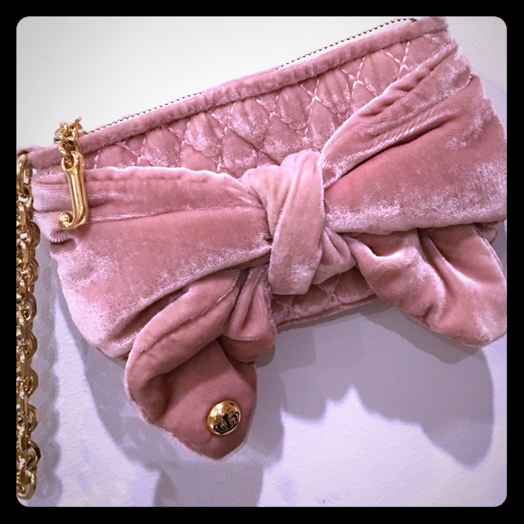 Sweet Juicy Couture Velour Bow Wristlet