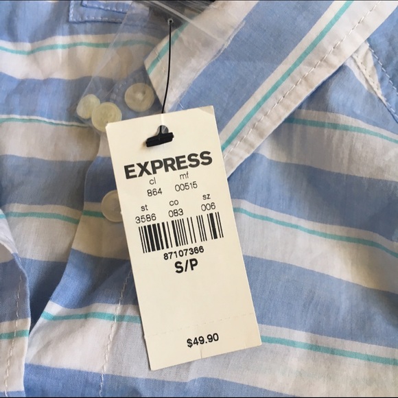 NWT Express Button Down - Picture 2 of 3